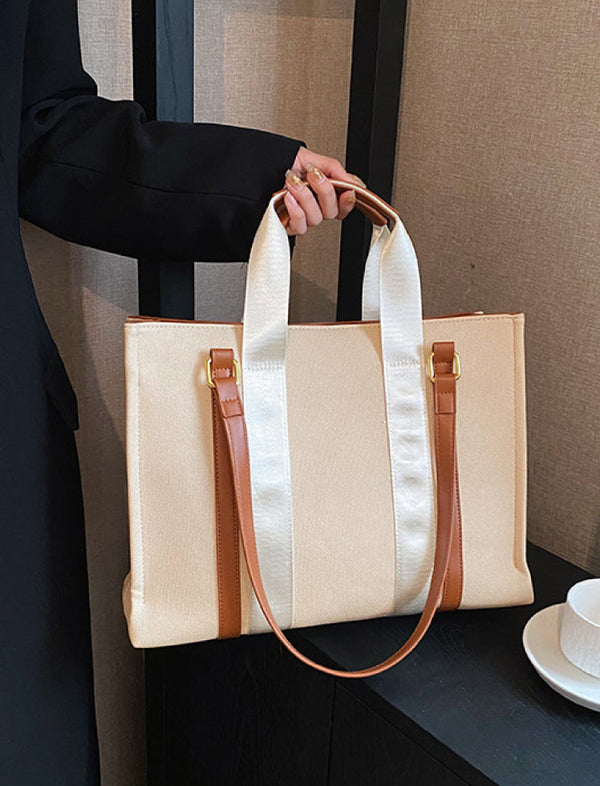 Bolso Shopper Beige/Café Ref. 1036