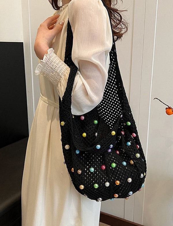 Bolso Tote de Malla Negro Ref. 1188