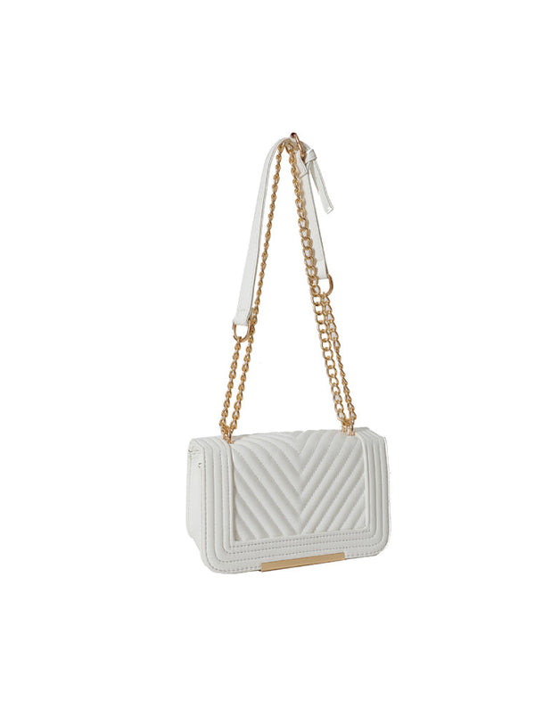 Bolso Clásico Texturizado Blanco Ref. 1280