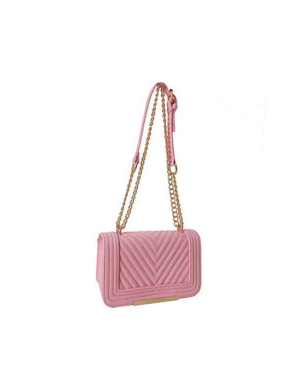 Bolso Clásico Texturizado Rosado Ref. 1280