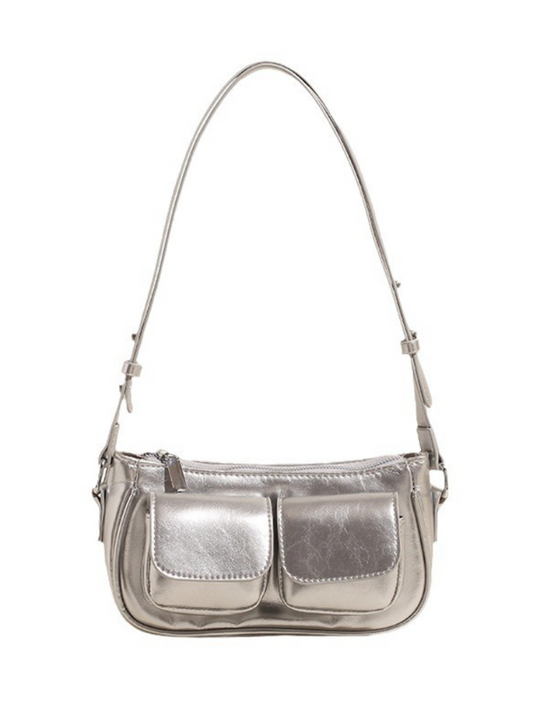 Bolso Mini Elegante Plateado Ref. 1352