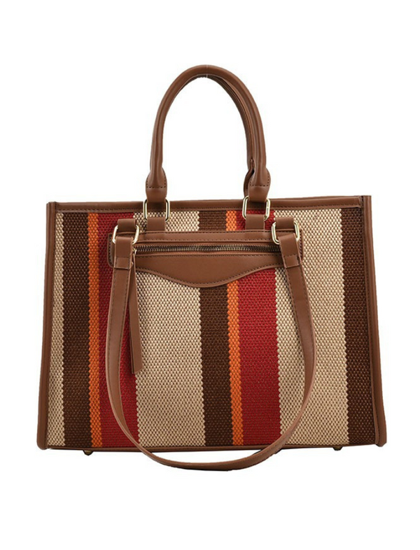 Bolso Shopper Rayas Rojo Ref. 1371