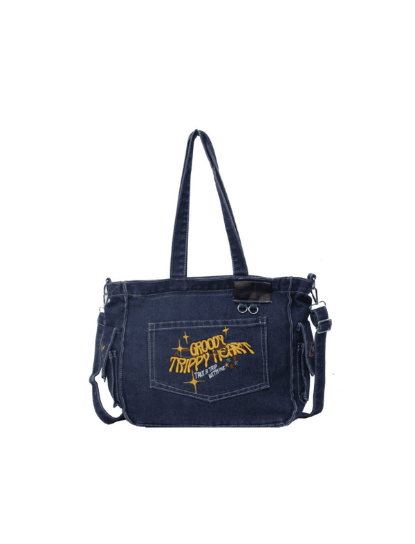 Bolso Tipo Tote Azul Oscuro Ref. 1385