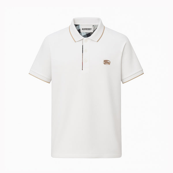 Camiseta 13615# Tipo Polo Blanca Para hombre