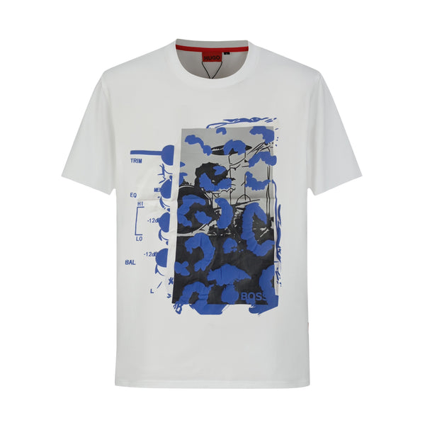 Camiseta 36032 Estampada Blanca Para Hombre