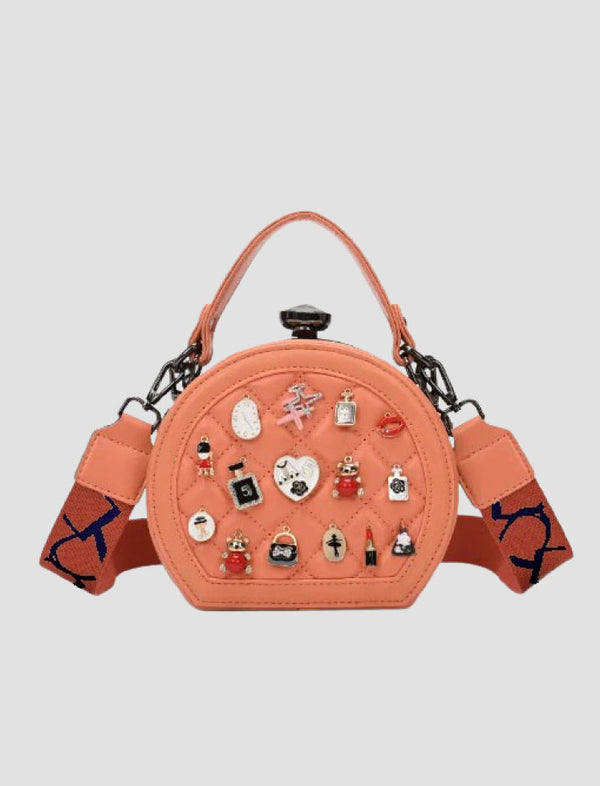 Bolso Circular  Naranja Best Seller Ref. 471