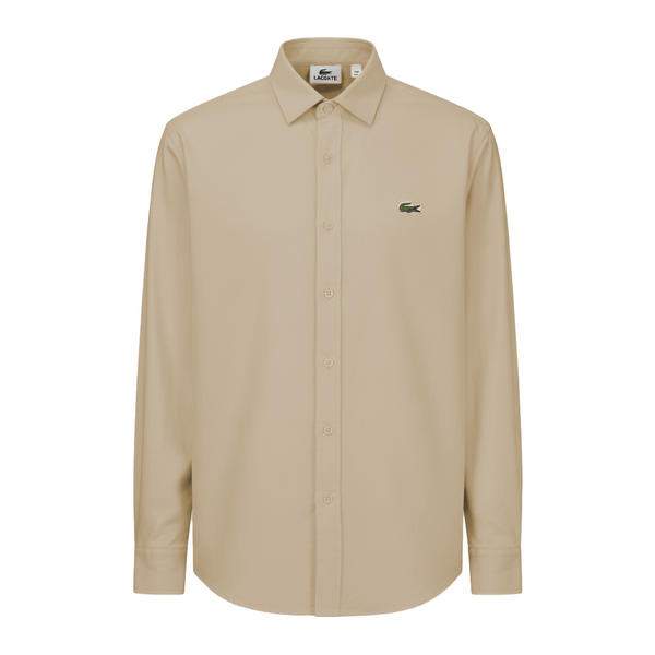 Camisa 50002 Crema Manga Larga para Hombre