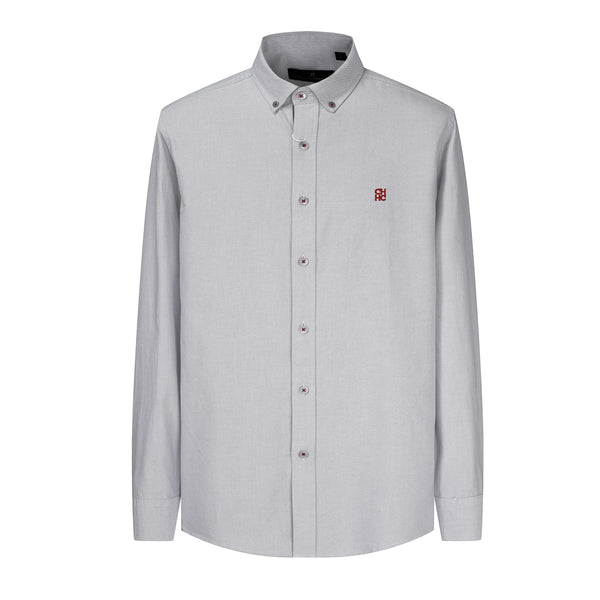 Camisa 50004 Gris Claro Manga Larga para Hombre