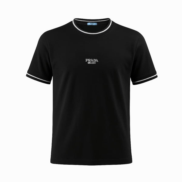 Camiseta 66029 Básica Negra Para Hombre