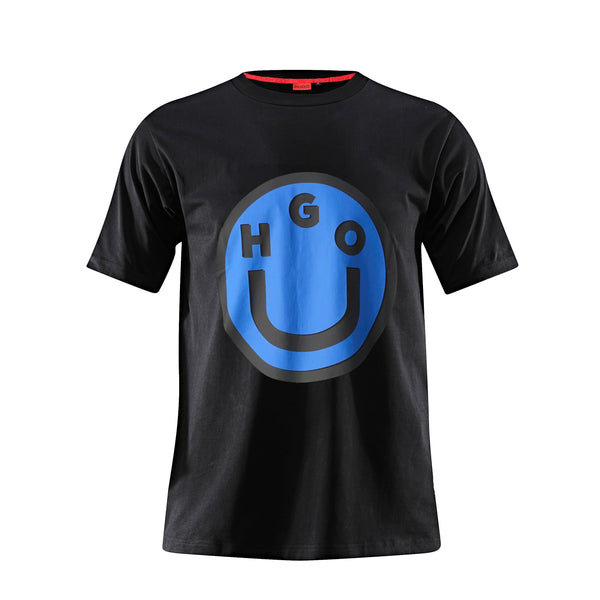 Camiseta 786641 Básica Estampada Negra Para Hombre