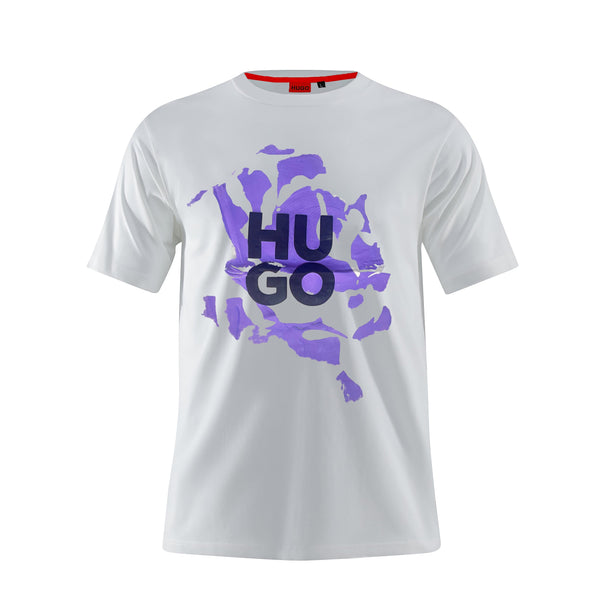 Camiseta 786643 Básica Estampada Blanca Para Hombre