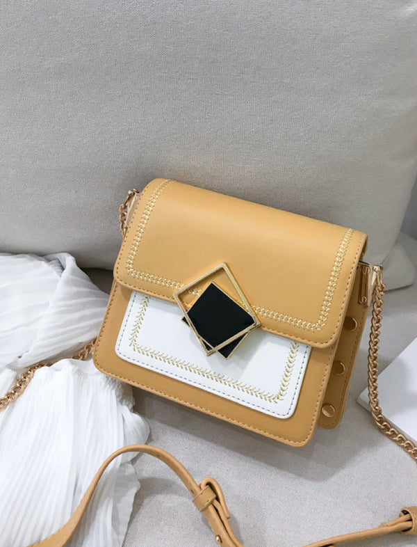 Bolso Broche Moderno Amarillo Ref. 983