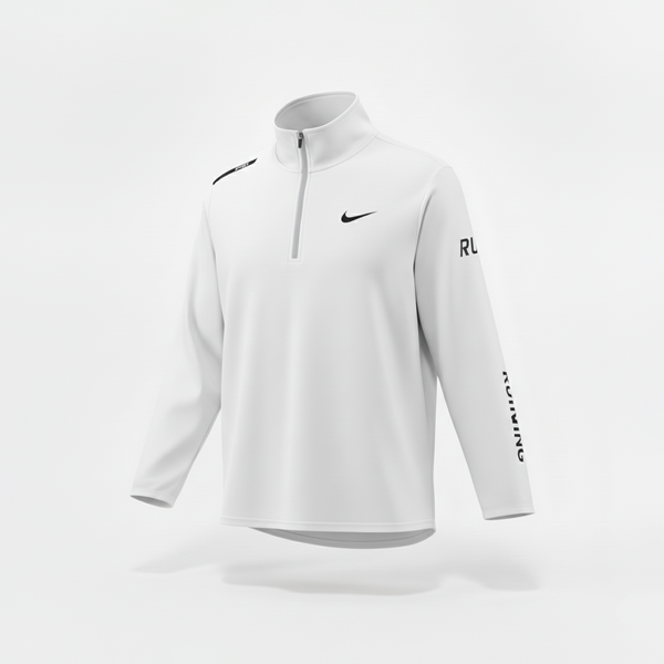 Camiseta Manga Larga Deportiva Blanca Para Hombre Ref. CML02