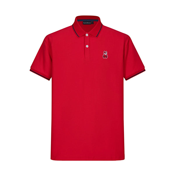 Camiseta BU103# Tipo Polo Roja Para Hombre