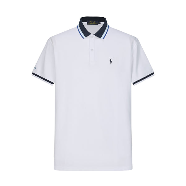 Camiseta P2# Tipo Polo Blanca Para Hombre
