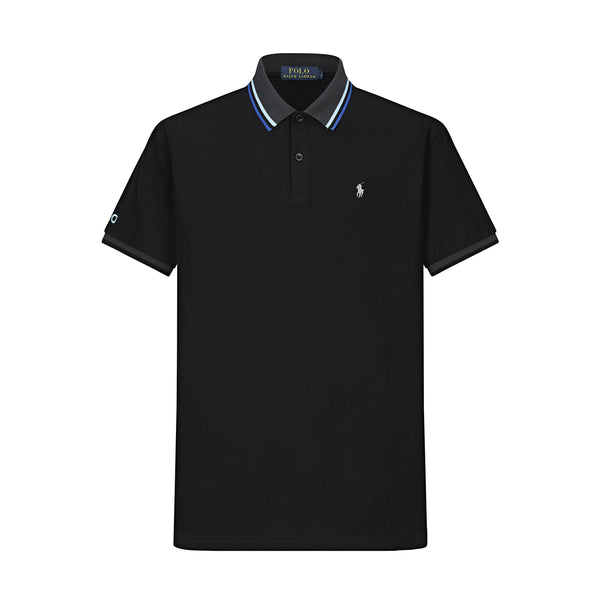 Camiseta P2# Tipo Polo Negra Para Hombre