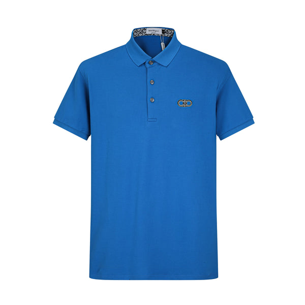 Camiseta 58137 Tipo Polo Azul Para Hombre
