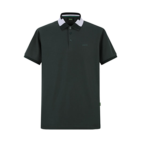 Camiseta BO213# Tipo Polo Verde Para Hombre