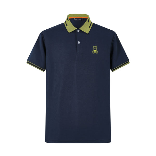 Camiseta 8285-8# Tipo Polo Azul Oscuro Para Hombre