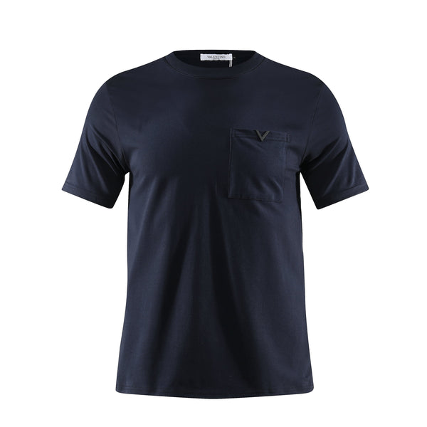 Camiseta 786746 Básica Azul Oscuro Para Hombre