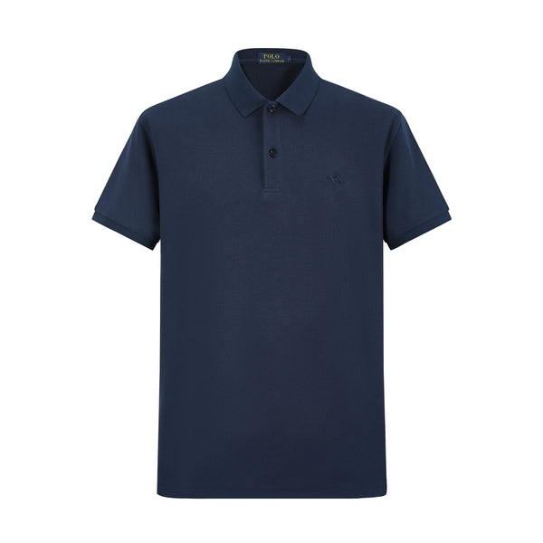 Camiseta 22550# Tipo Polo Azul Oscuro Para Hombre