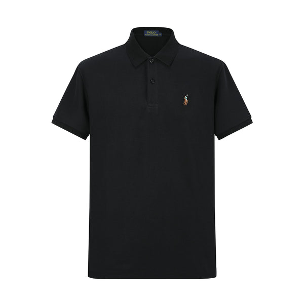 Camiseta 22553# Tipo Polo Negra Para Hombre