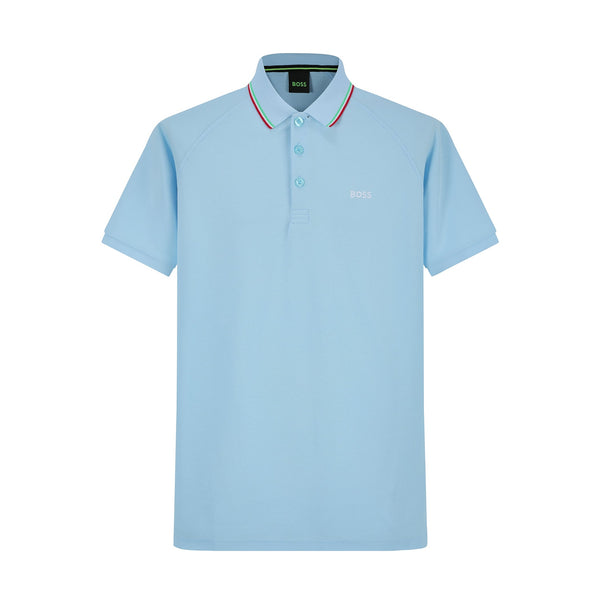Camiseta B0226# Tipo Polo Baby Blue Para hombre