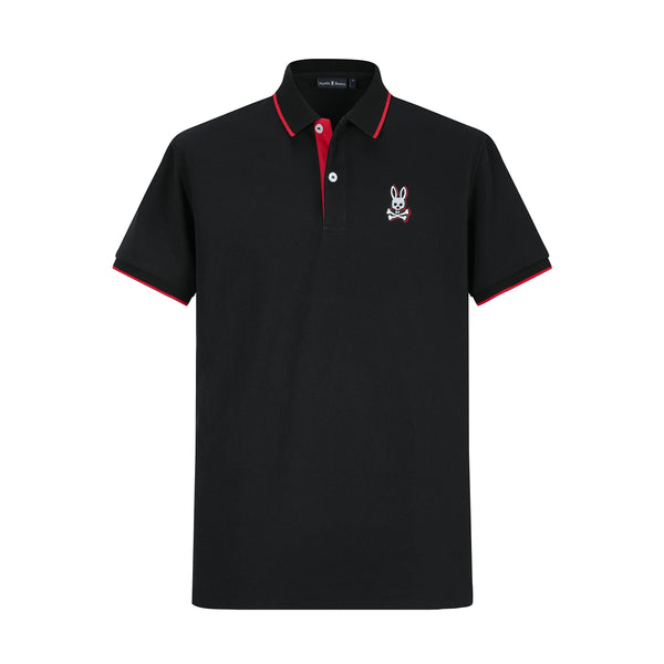 Camiseta 22341# Tipo Polo Negra Para hombre