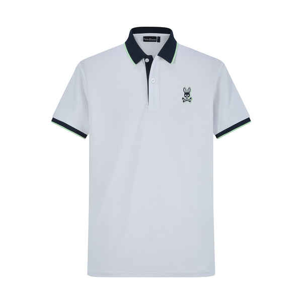Camiseta 22341# Tipo Polo Blanca Para hombre