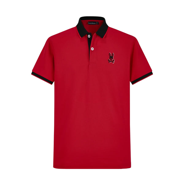 Camiseta 22341# Tipo Polo Roja Para hombre