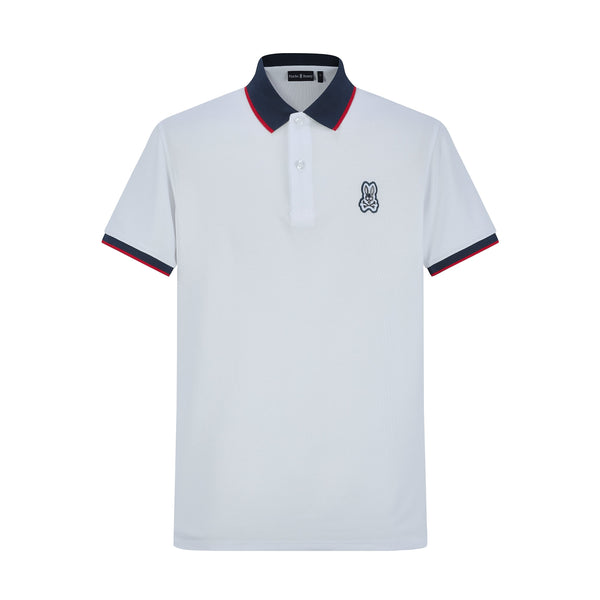 Camiseta 22377# Tipo Polo Blanca Para Hombre