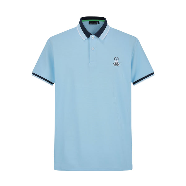 Camiseta 22474 Tipo Polo Azul Para Hombre