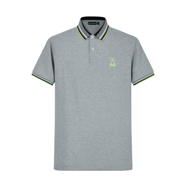 Camiseta 22365# Tipo Polo Gris Para Hombre