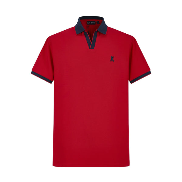 Camiseta 34590# Tipo Polo Roja Para Hombre