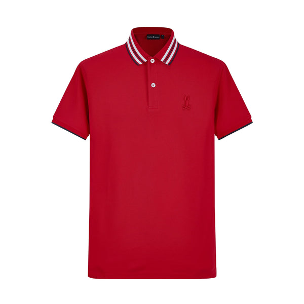 Camiseta 22471# Tipo Polo Roja Para Hombre