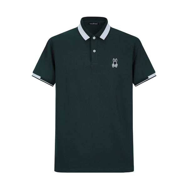 Camiseta 22372# Tipo Polo Verde Para Hombre