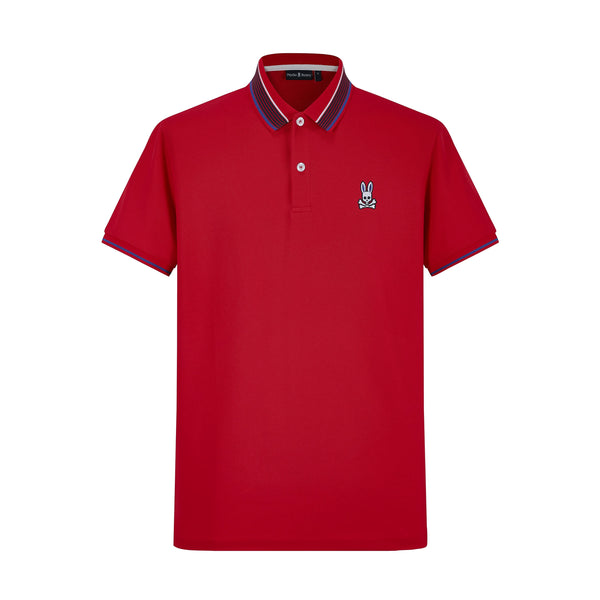 Camiseta 22476# Tipo Polo Roja Para Hombre