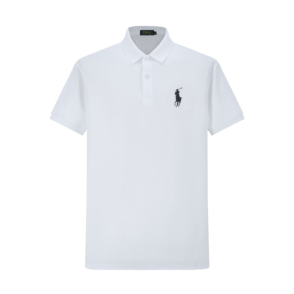 Camiseta 22552# Tipo Polo Blanca Para Hombre