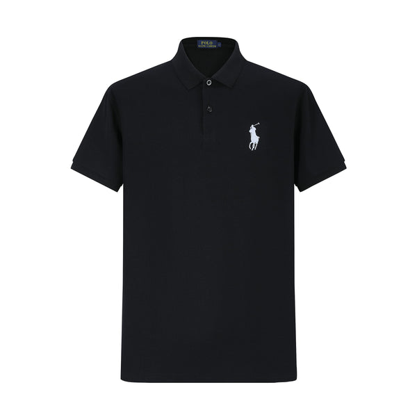 Camiseta 22552# Tipo Polo Negra Para Hombre