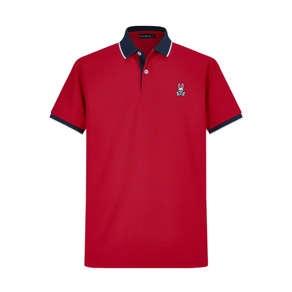 Camiseta 34595# Tipo Polo Roja Para Hombre