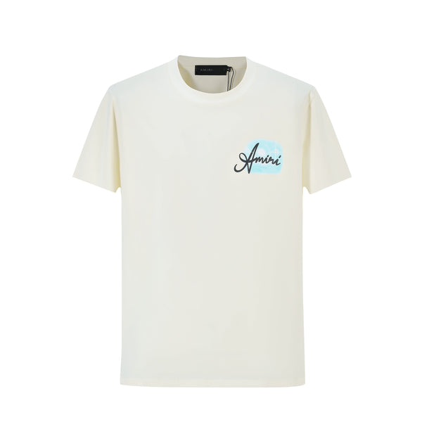 Camiseta 66638 Básica Estampada Crema Para Hombre