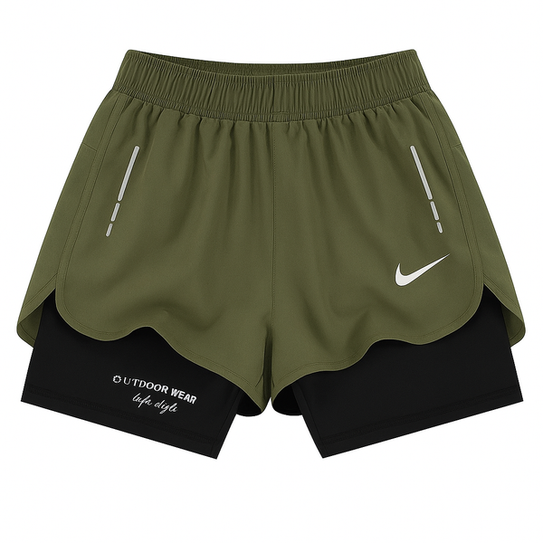 Pantaloneta Deportiva Verde Para Hombre Ref. PAN10