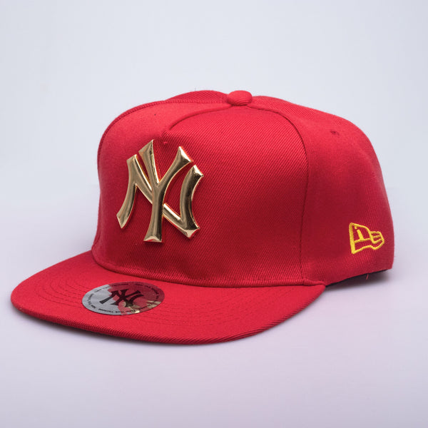 GORRA NY PLANA ROJA