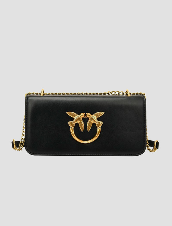 Bolso Clásico Aves Negro Ref. 837