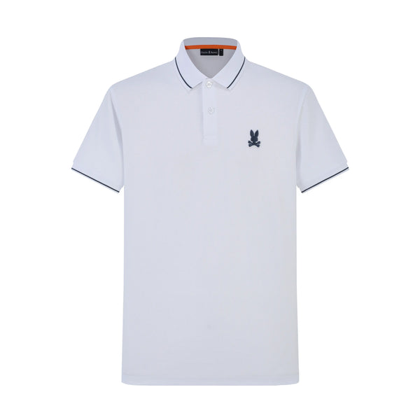 Camiseta 13609 Tipo Polo Blanco Para hombre