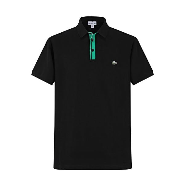 Camiseta 1144-8 Tipo Polo Negra Para hombre