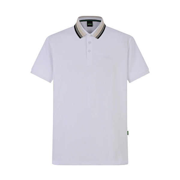 Camiseta 333-8 Tipo Polo Blanca Para hombre