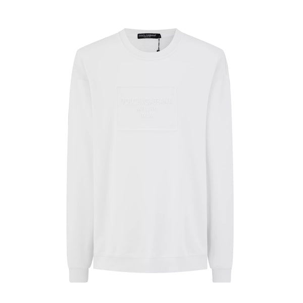 Buzo Oversize 568025 Blanco Cuello Redondo Para Hombre