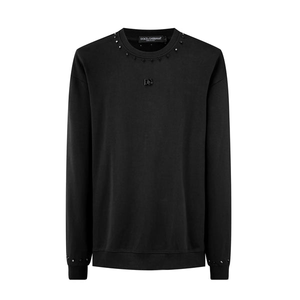 Buzo Oversize 568026 Negro Cuello Redondo Para Hombre
