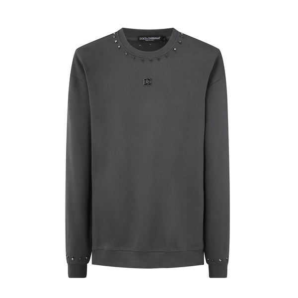Buzo Oversize 568026 Gris Oscuro Cuello Redondo Para Hombre